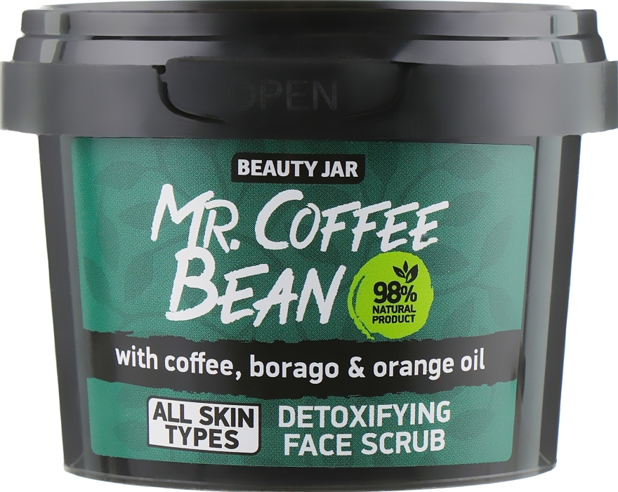 Beauty Jar Mr.Coffee Bean detoksykujący peeling do twarzy 50g