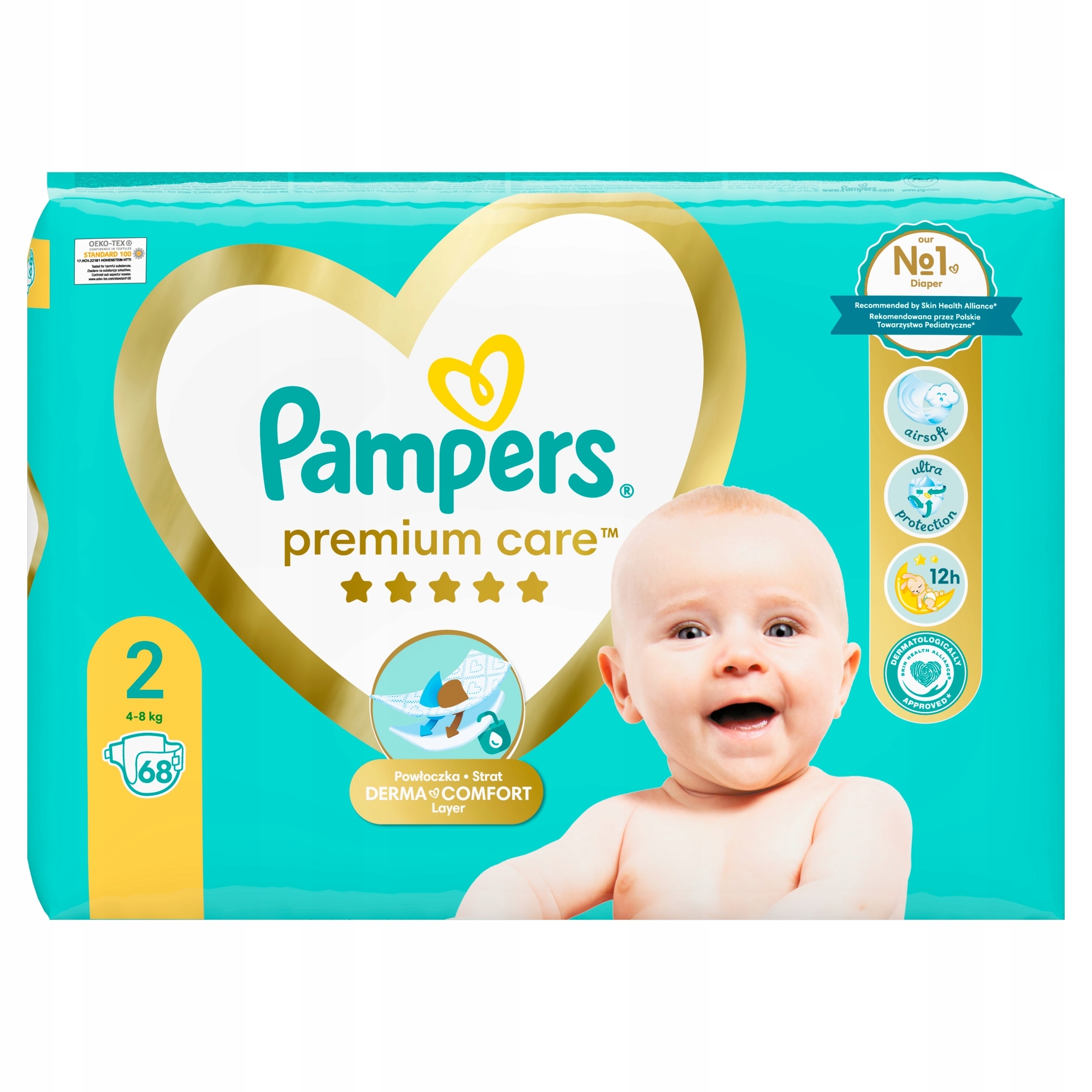 pampers premoum care 2 80 sztuk