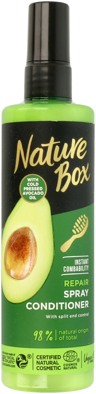 nature box regenerująca odżywka do włosów z olejem z awokado