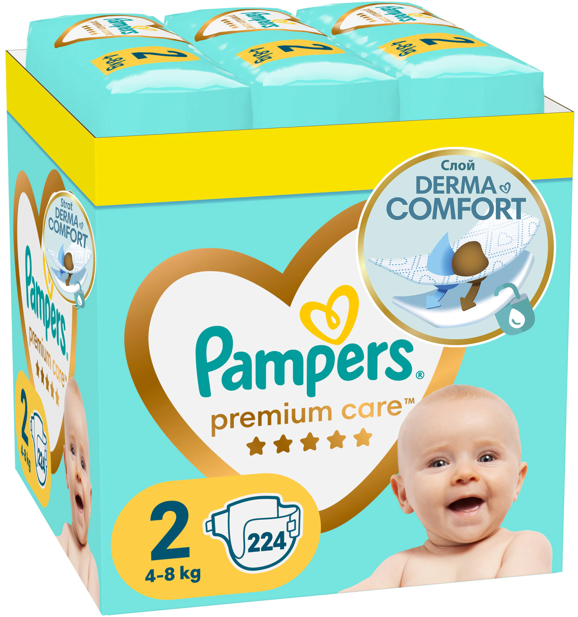 pampers premium care pieluchy jednorazowe rozmiar 2 mini 96 szt