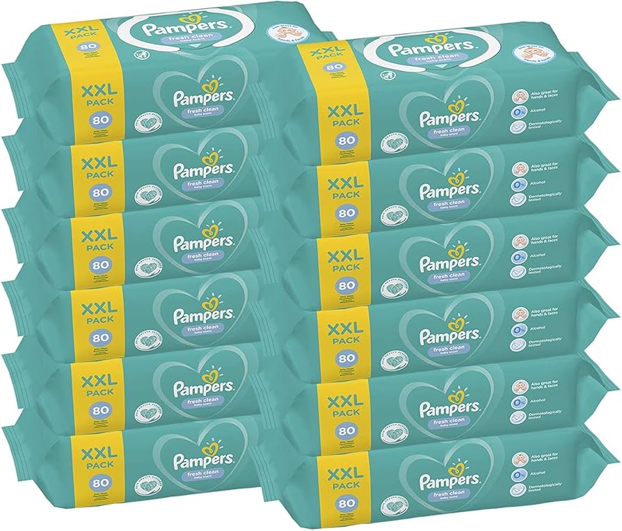 pampers fresh clean chusteczki dla niemowląt