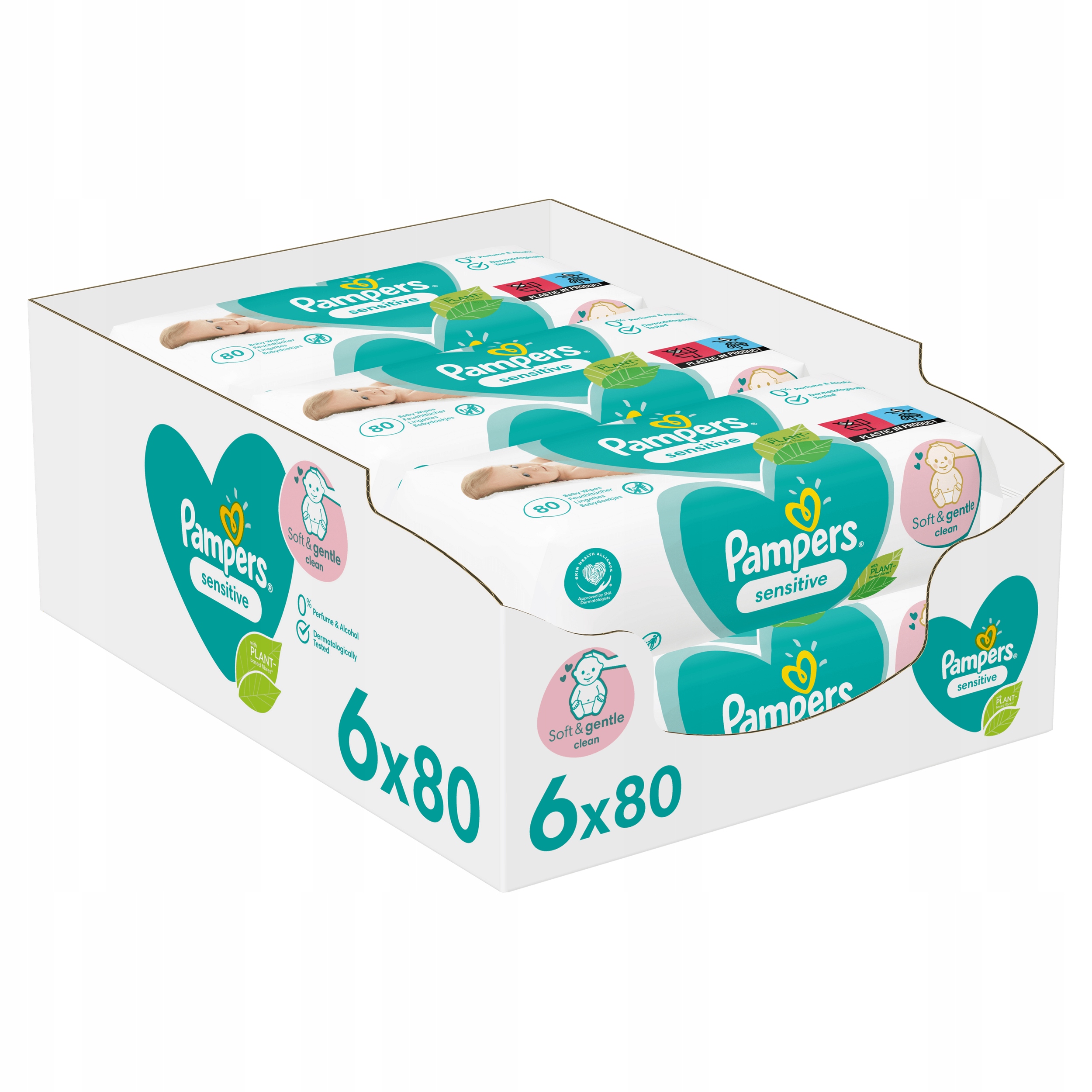 pampers sensitive chusteczki 6