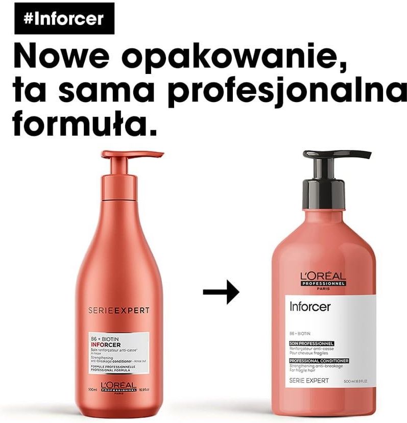 loreal serieexpert inforcer odżywka wzmacniająca do włosów łamliwych 200m