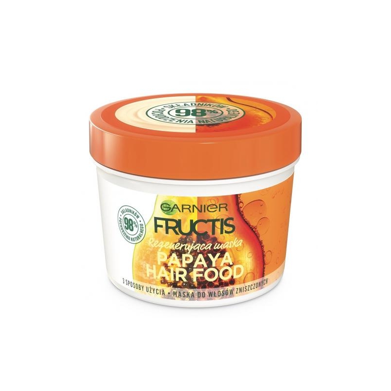 garnier fructis papaya hair food maska regenerująca do włosów zniszczonych