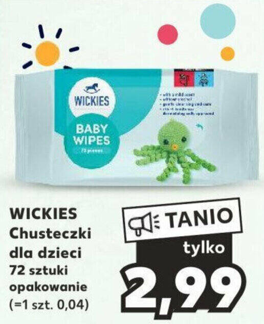 chusteczki nawilżane wickies gdzie kupić