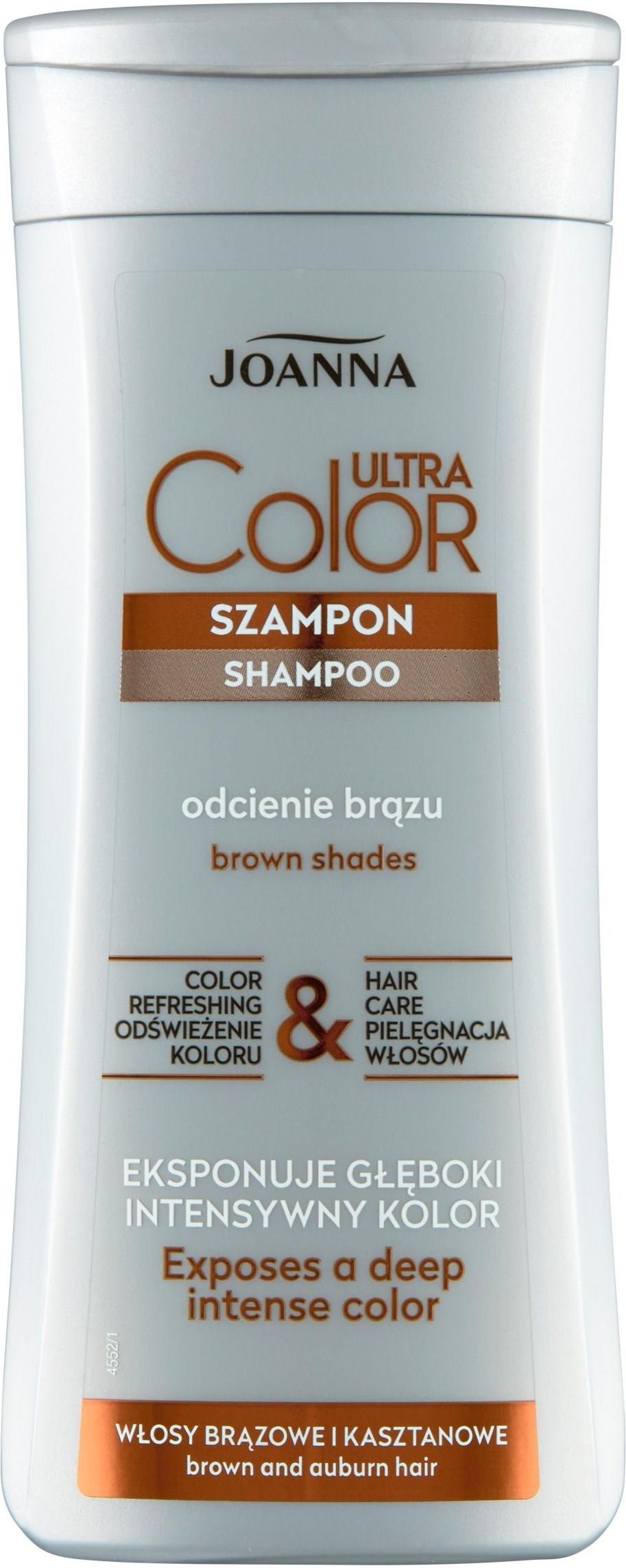 joanna ultra color system szampon podkresla odcienie brazu