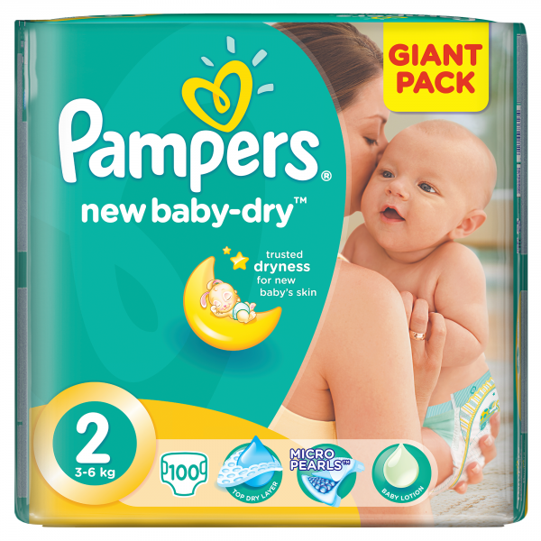 pampers new baby pieluchy jednorazowe rozmiar 2 mini 100 szt