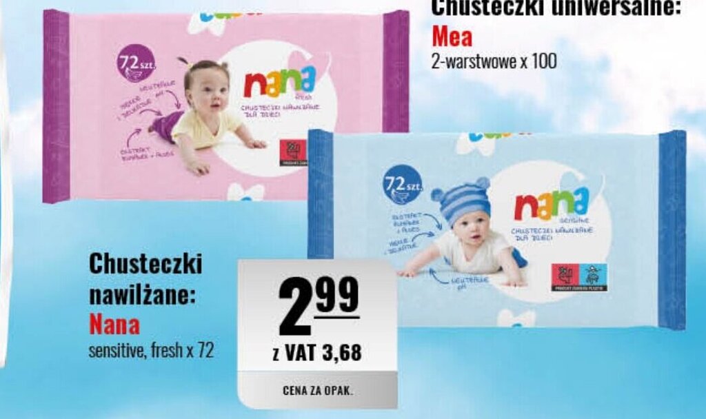 chusteczki nawilżane eiro eurocash