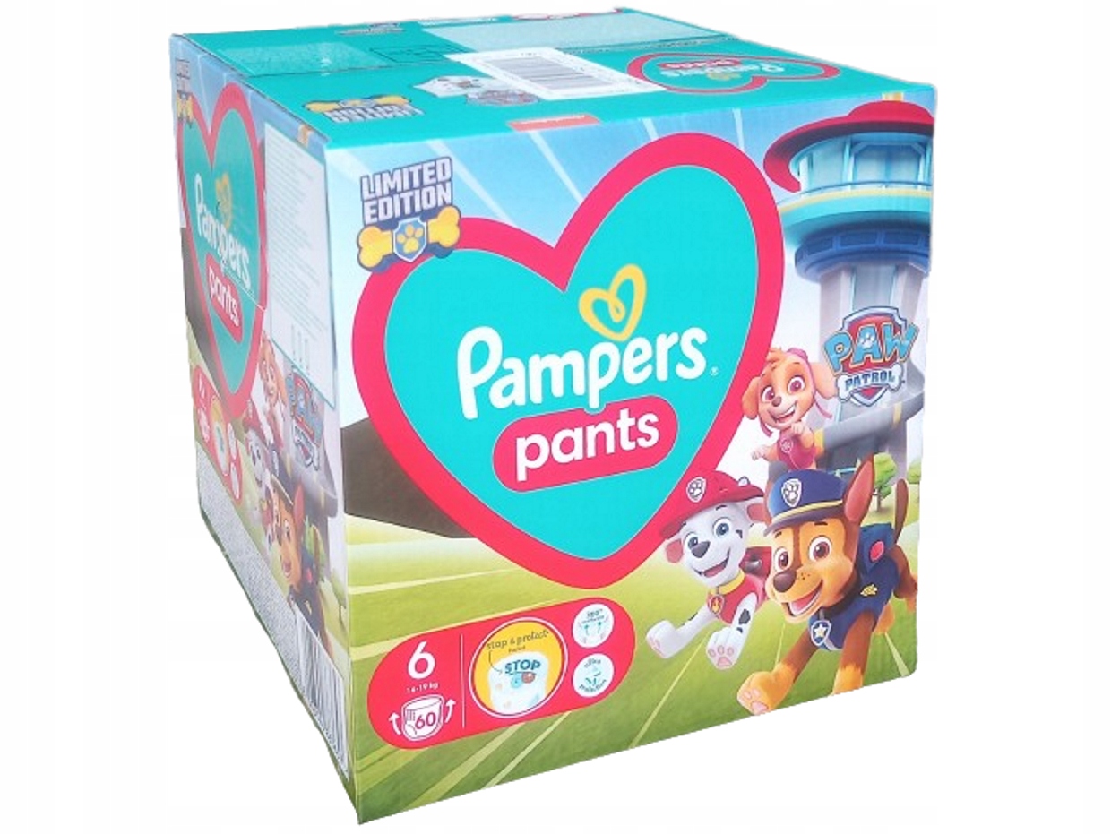 pieluchomajtki pampers 60szt