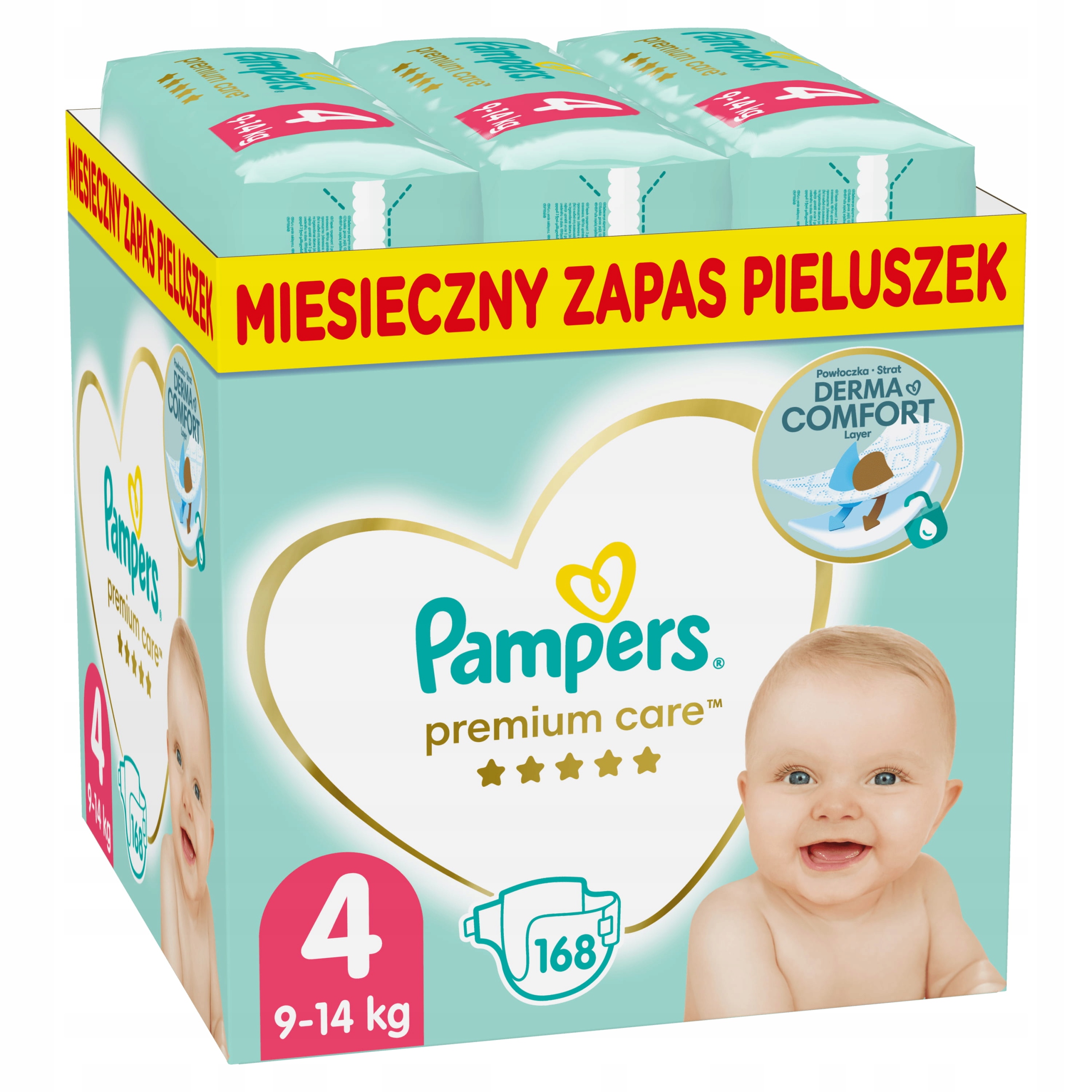 pampers pieluszki premium care newborn mini 168