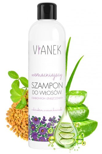 vianek wzmacniający szampon do włosów z kozieradką 300ml