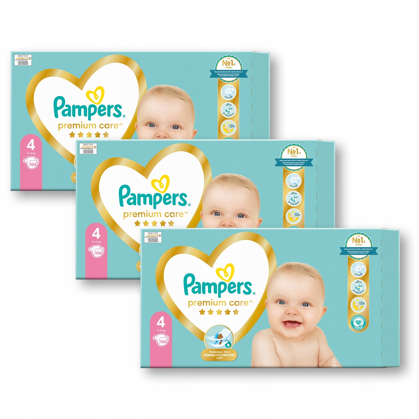 pampers premium 104 sztuki