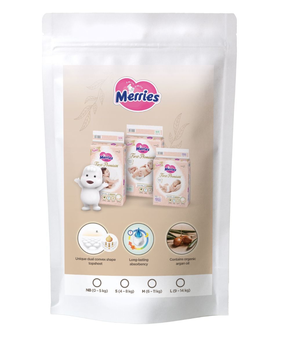 MERRIES S 4-8 kg sample 3pcs