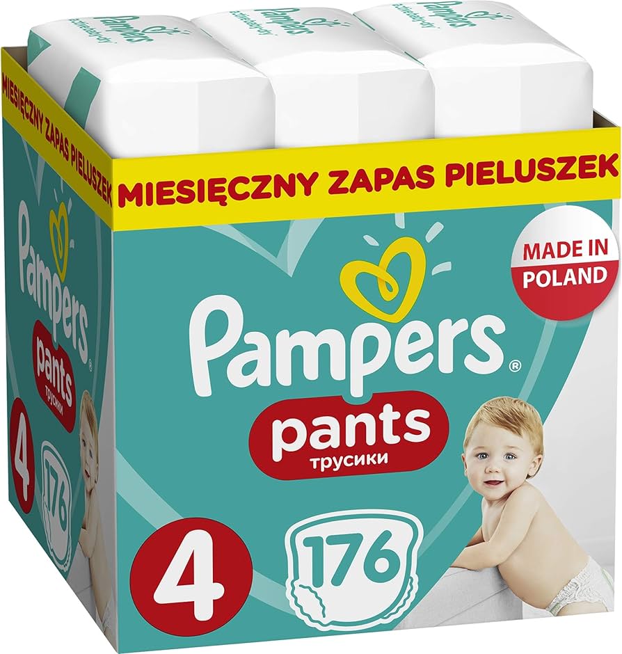 pieluchomajtki pampers pants 4 miesieczne opakowanie