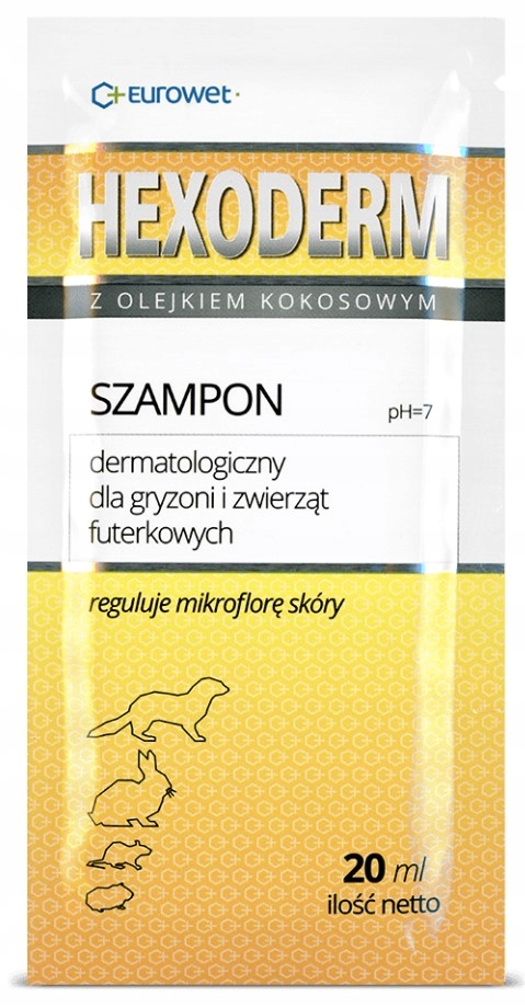 hexoderm szampon dla gryzoni 20ml