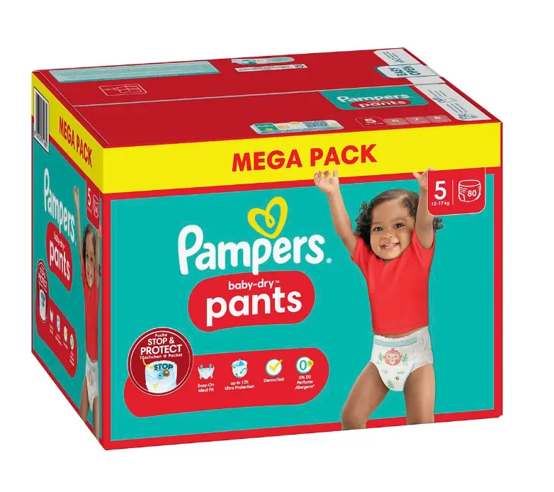 mega paca pampers 5