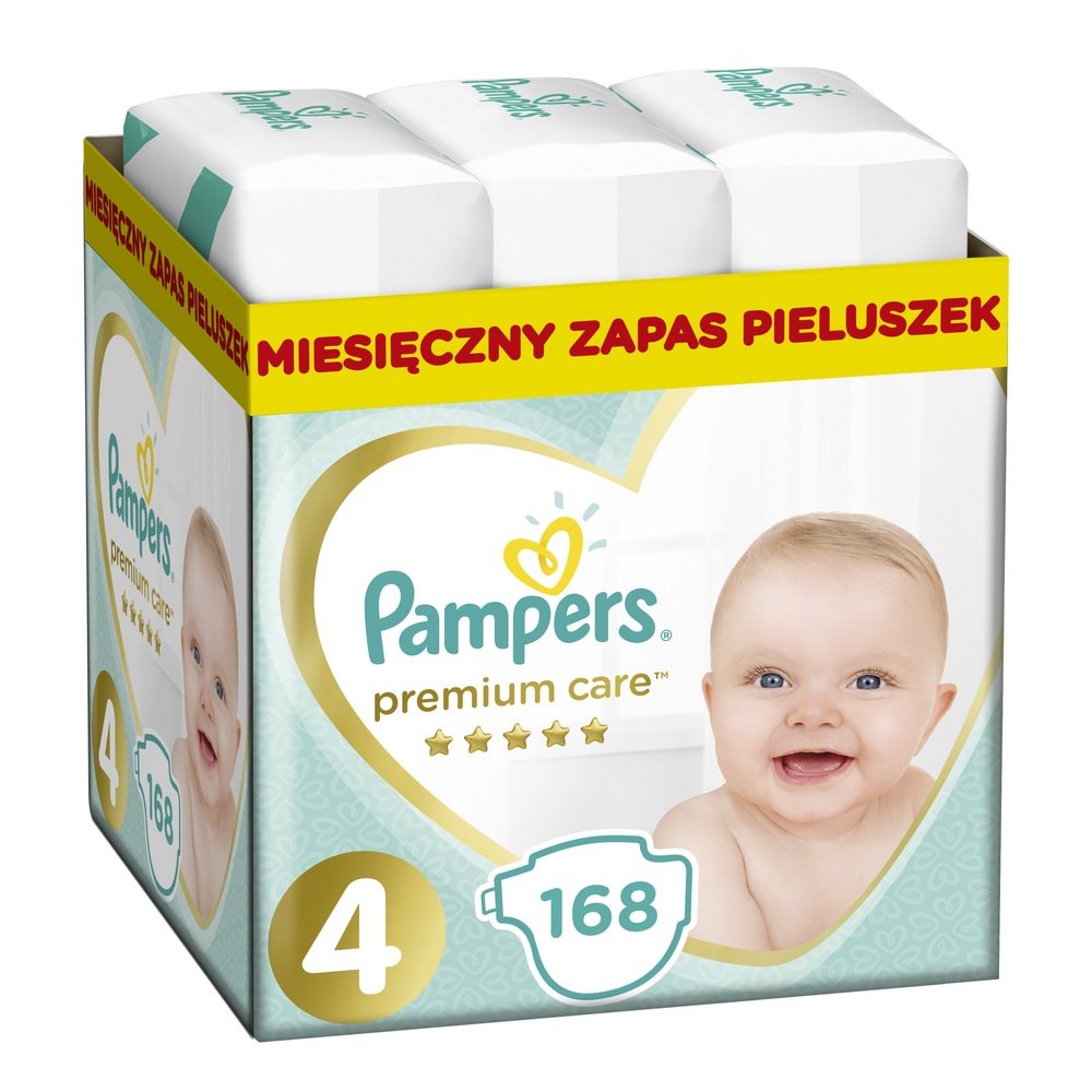 pampers premium care 168 szt rozmiar 1 i 2