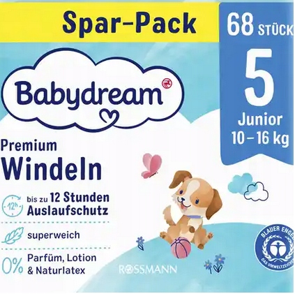 rossmann babydream pieluchy 4 maxi 8-14 kg