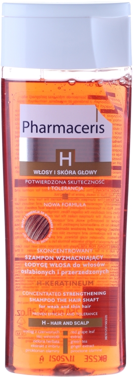 koncentrowany szampon wzmacniający do włosów osłabionych pharmaceris