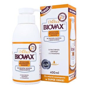 biovax szampon do włosów suchych 400ml