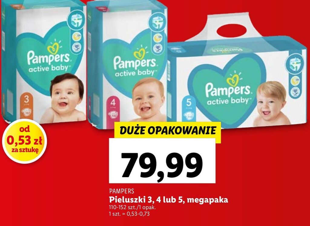 lidl pieluchy pampers