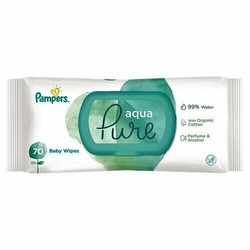 pampers aqua pure wipes 70