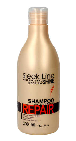 szampon do włosów z jedwabiem sleek line repair
