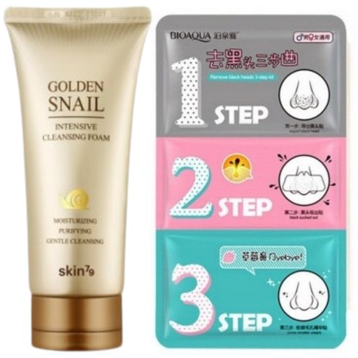 kin79 oczyszczająca pianka do twarzy golden snail intensive cleansing foam