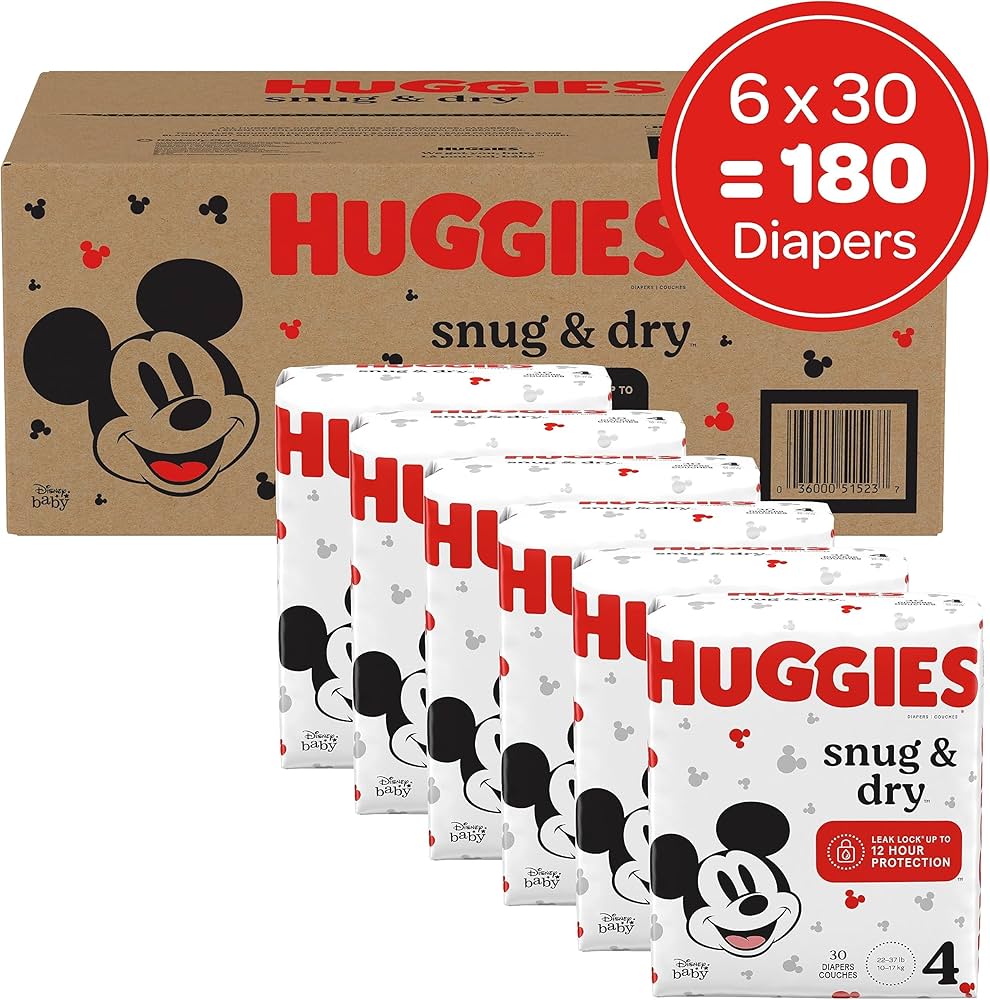 huggies size 4 180 count