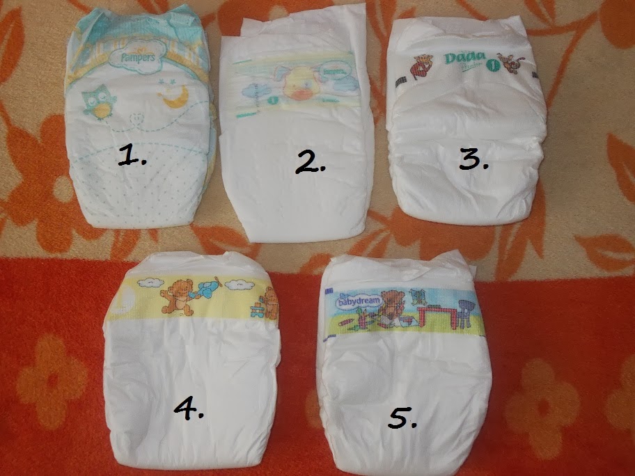 babydream vs pampers premium care wielkość