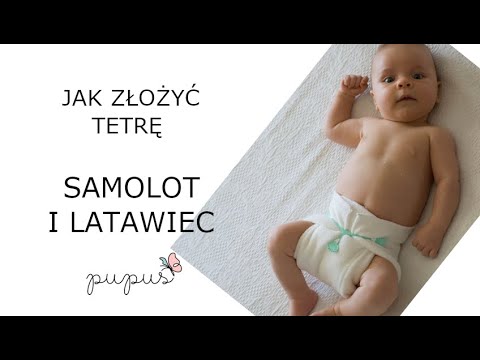 składanie pieluchy tetrowej dla chłopca