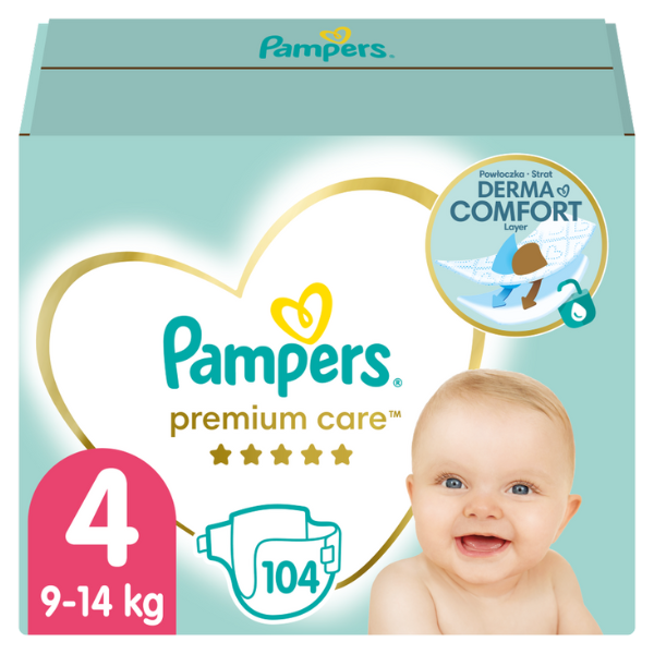 pampers premium care 104 nappies size 4 mega pack