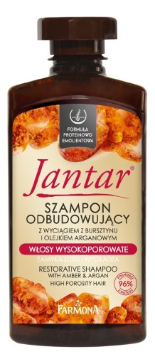 jantar szampon do włosów przeproteinowanych