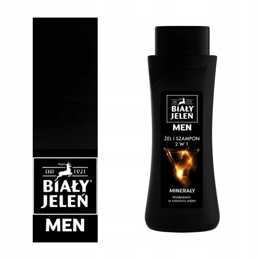 biały jeleń żel szampon 2w1 z minerałami for men 300ml