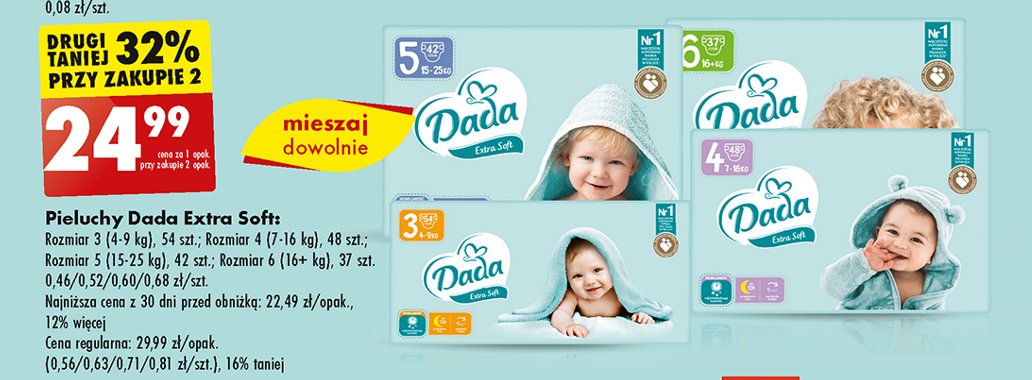 pampers 1 cena za sztukę