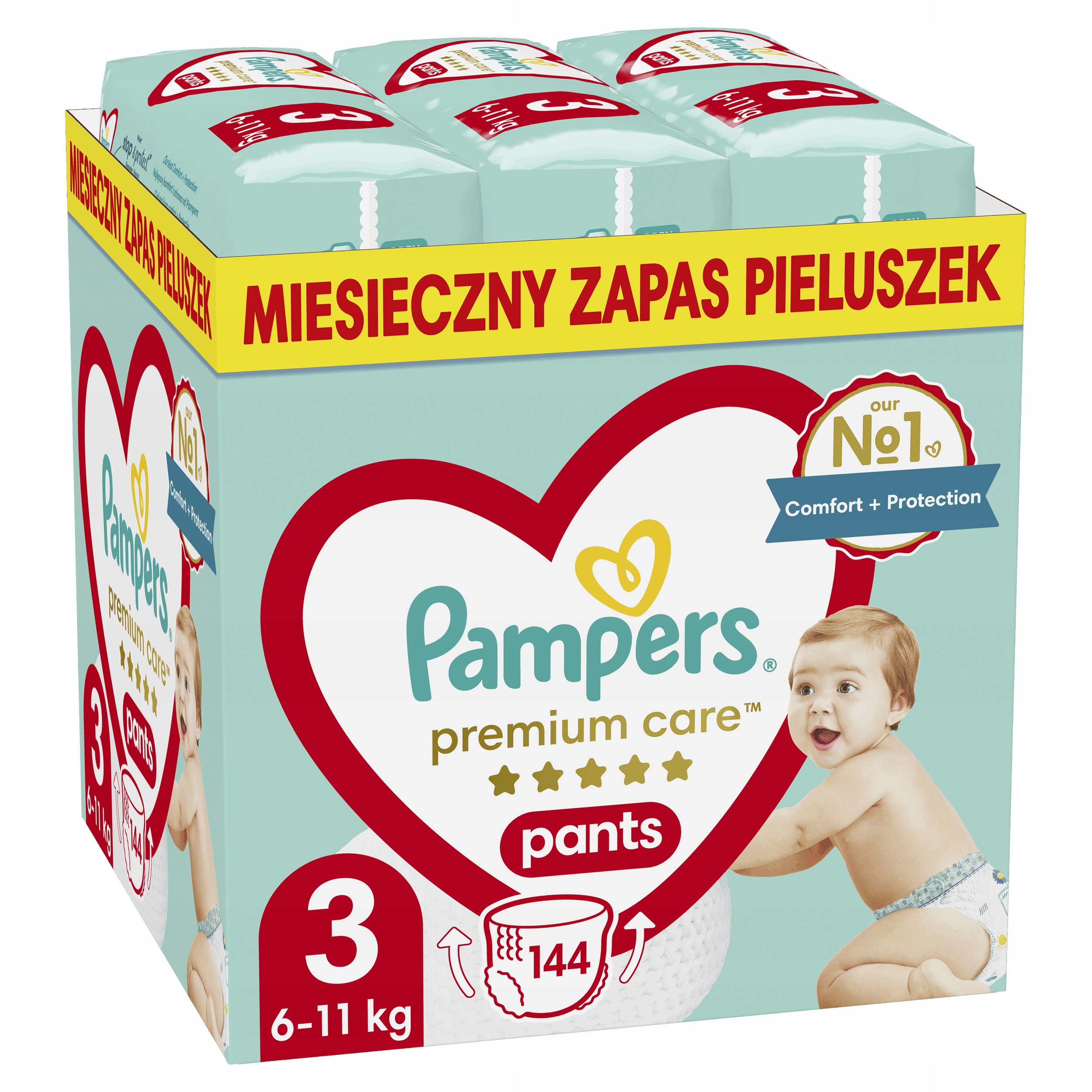 pampers premium care 3 duza paczka