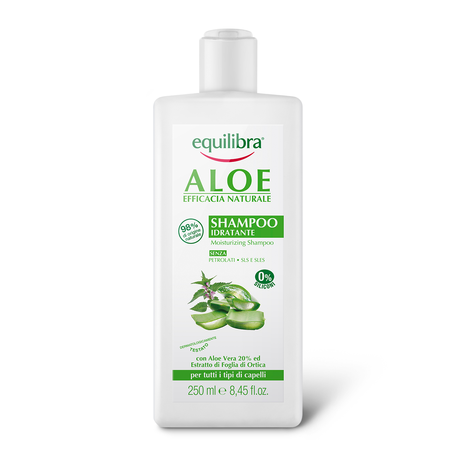 equilibra nawilżający szampon aloesowy 20 aloe vera 250 ml