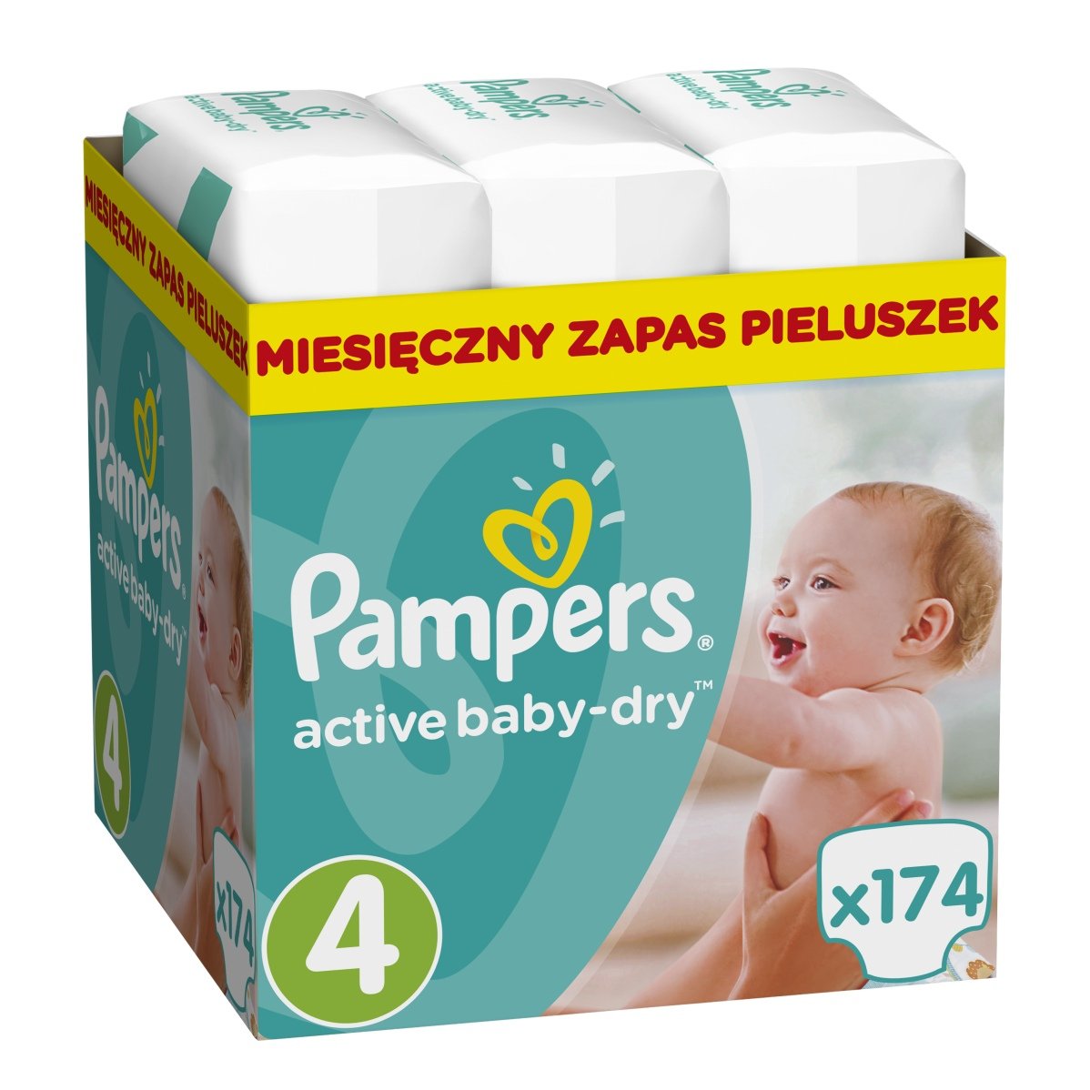 pamper active baby 4 174 szt empik