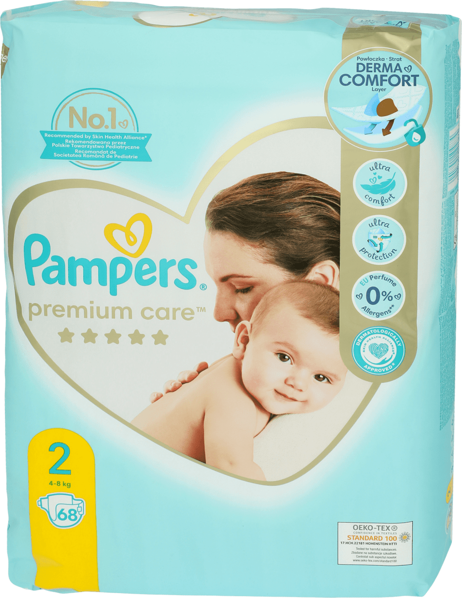 pampers premium care 2 22 sztuki