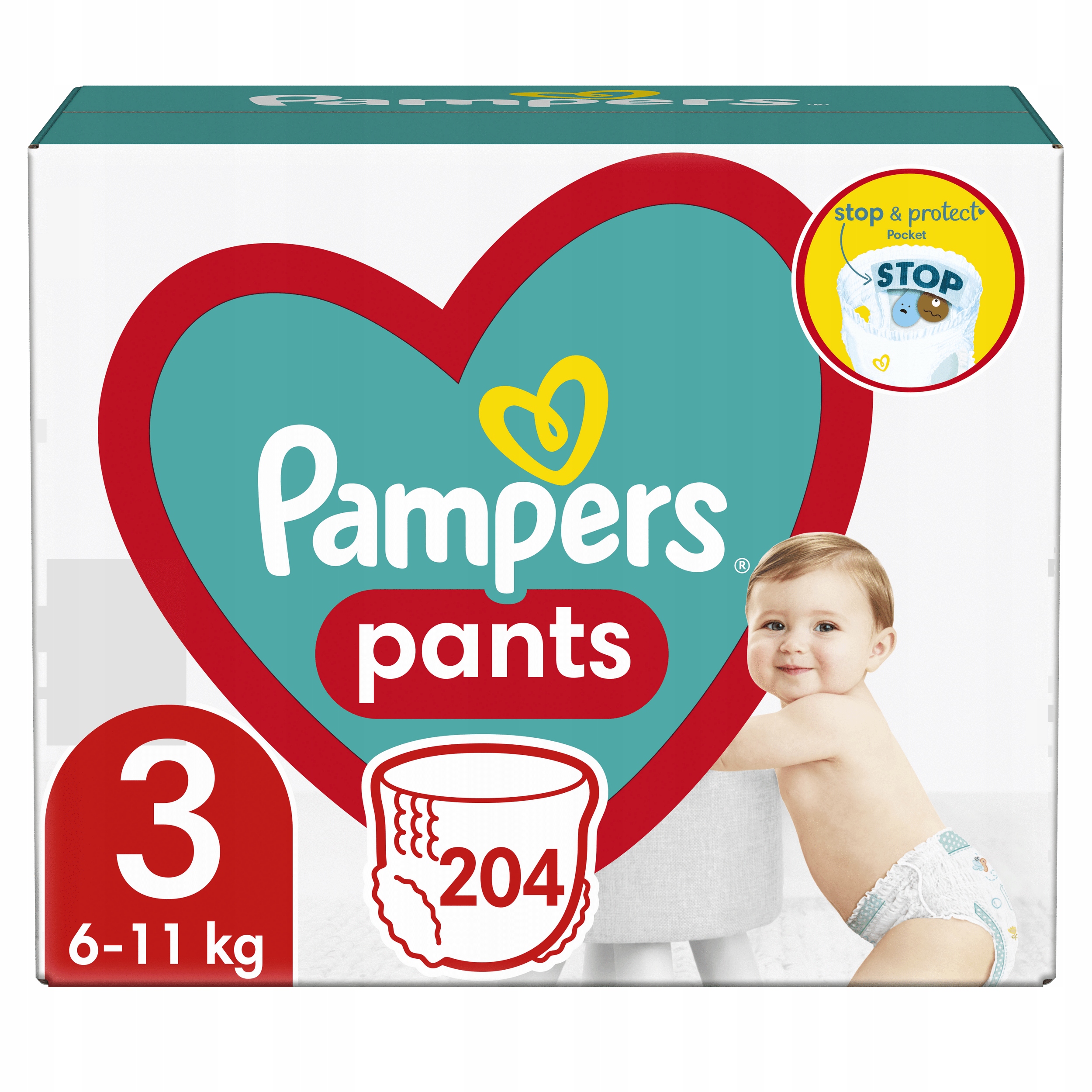 plastikowa taśma pampers pants 3