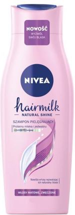 nivea hair milk szampon mleczny do włosów matowych ceneo różowy