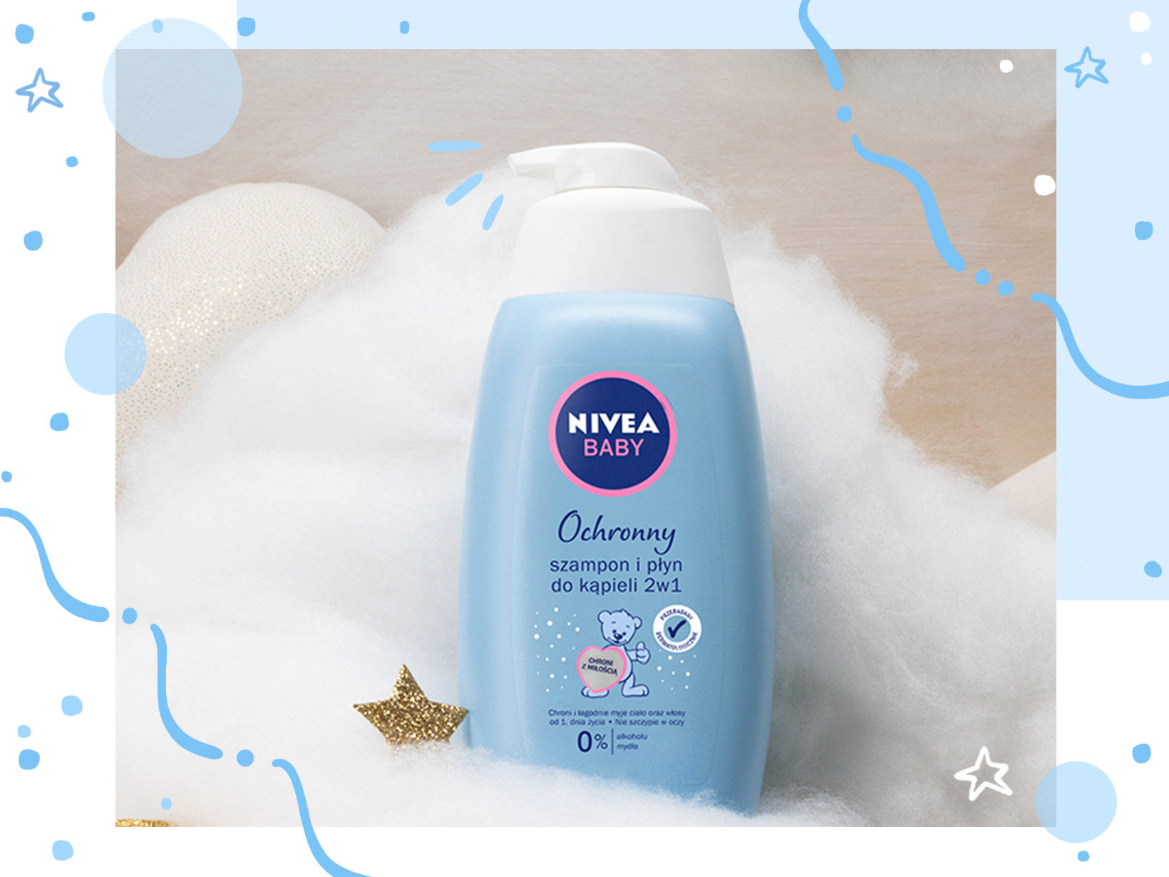 nivea baby ochronny szampon i płyn do kąpieli 2w1 sroka