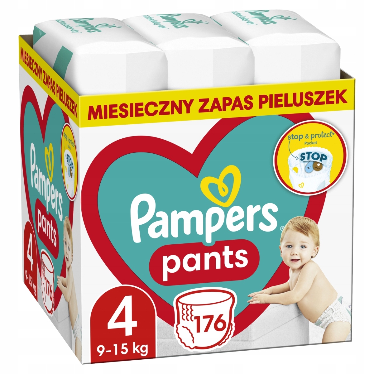 pieluchomajtki pampers active baby pants 4