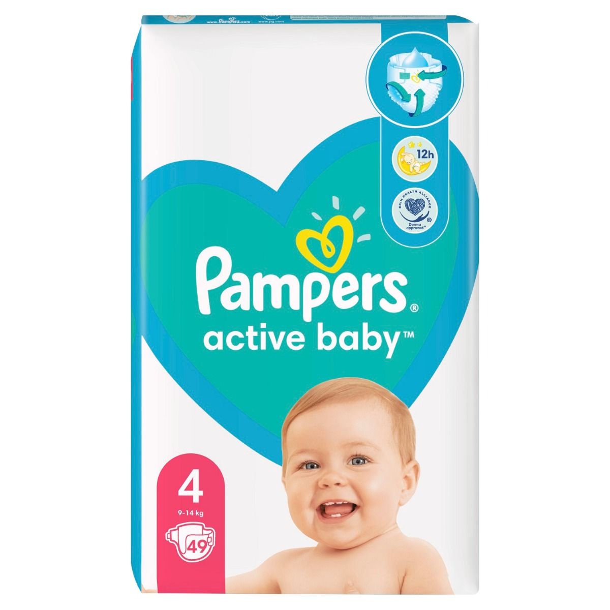 pampers active baby 62sztuki 4 ceneo