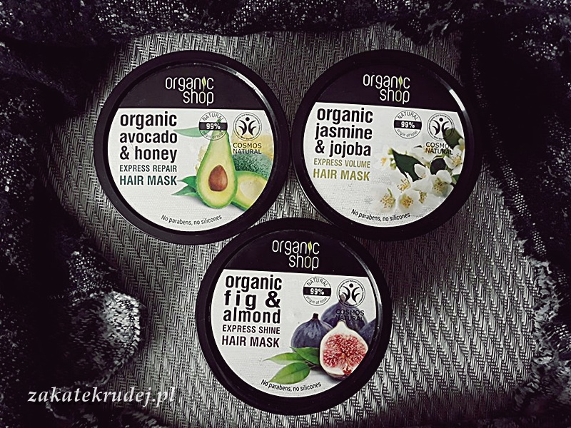 organic shop maska do włosów grecka figa i olejek migdałowy