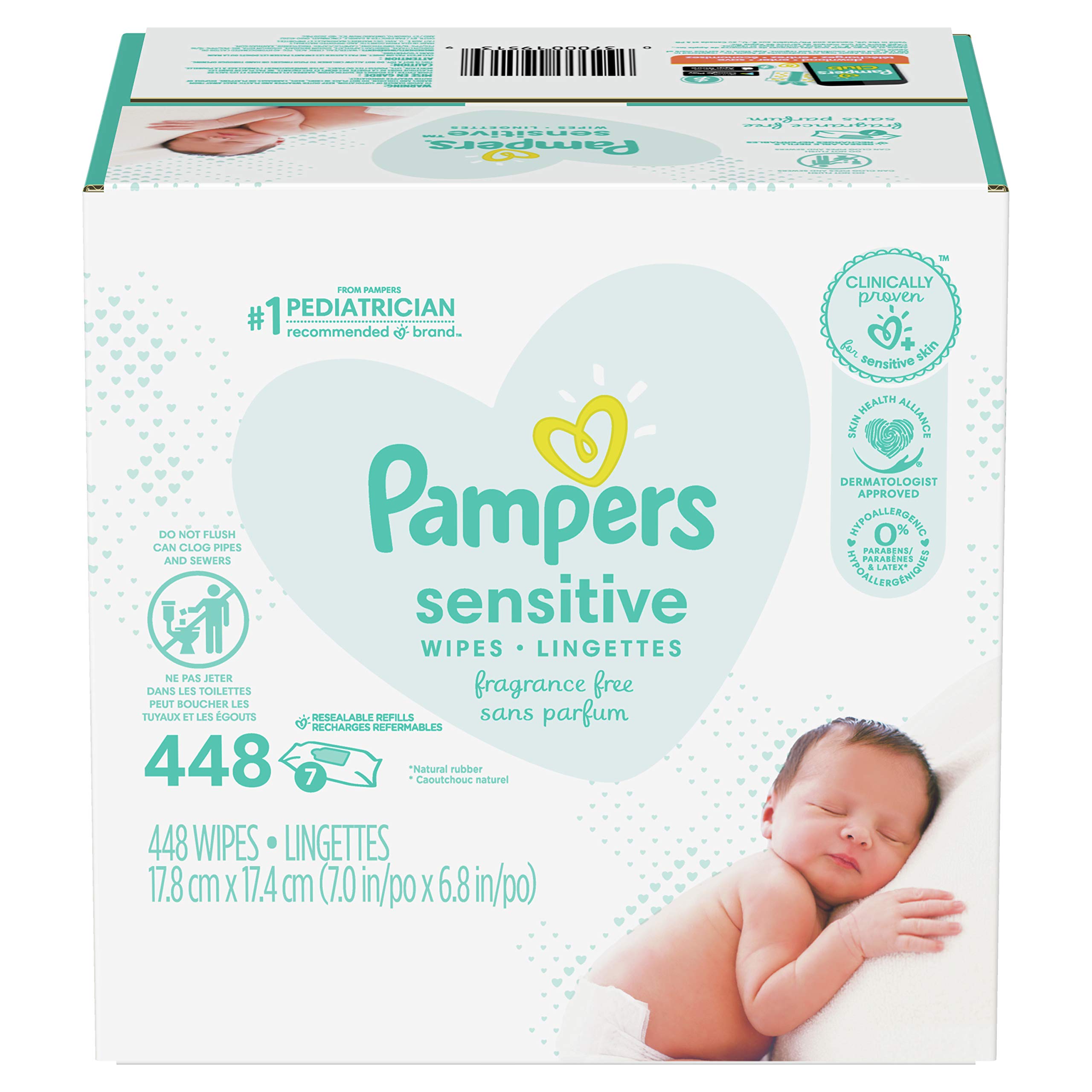 newborn pampers wet napkins