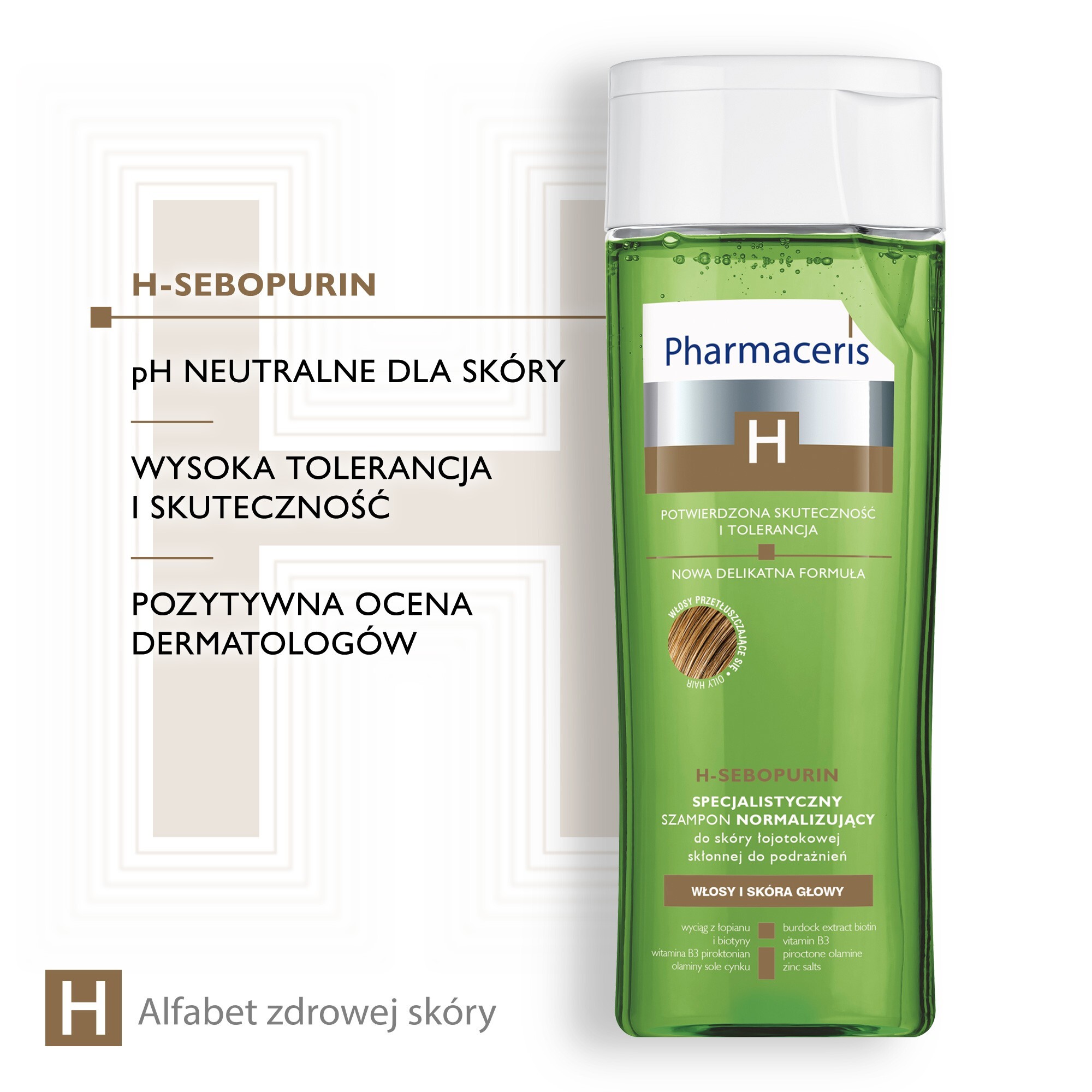 pharmaceris h sebopurin szampon normalizujący do skóry łojotokowej 250ml