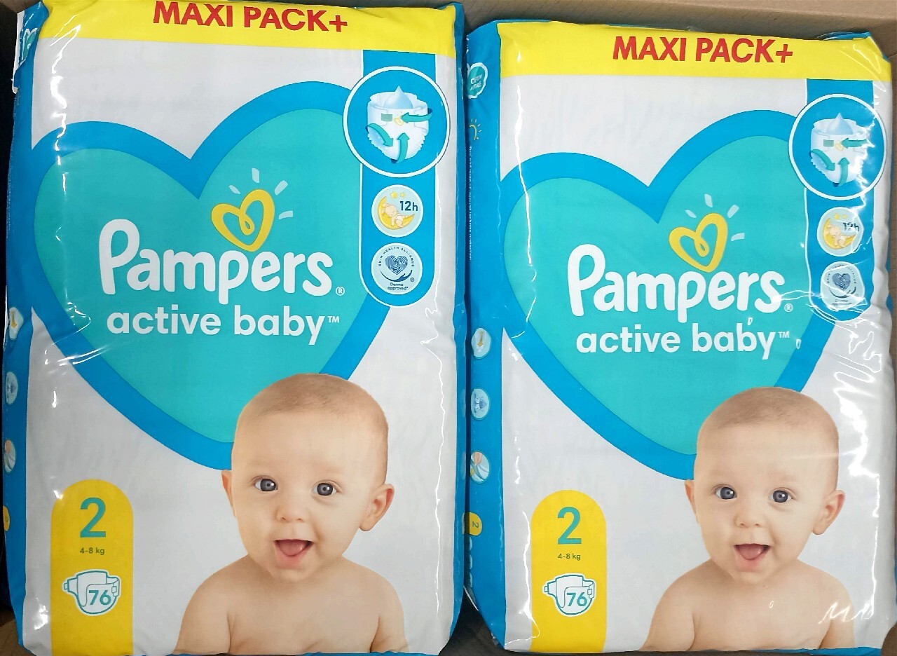 pampers 76 szt active baby 2