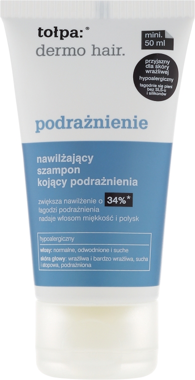 tołpa dermo hair szampon nawilżający kojący wizaz