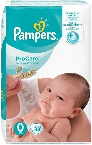 pampers procare 1 pieluchy 2 5 kg 38 szt